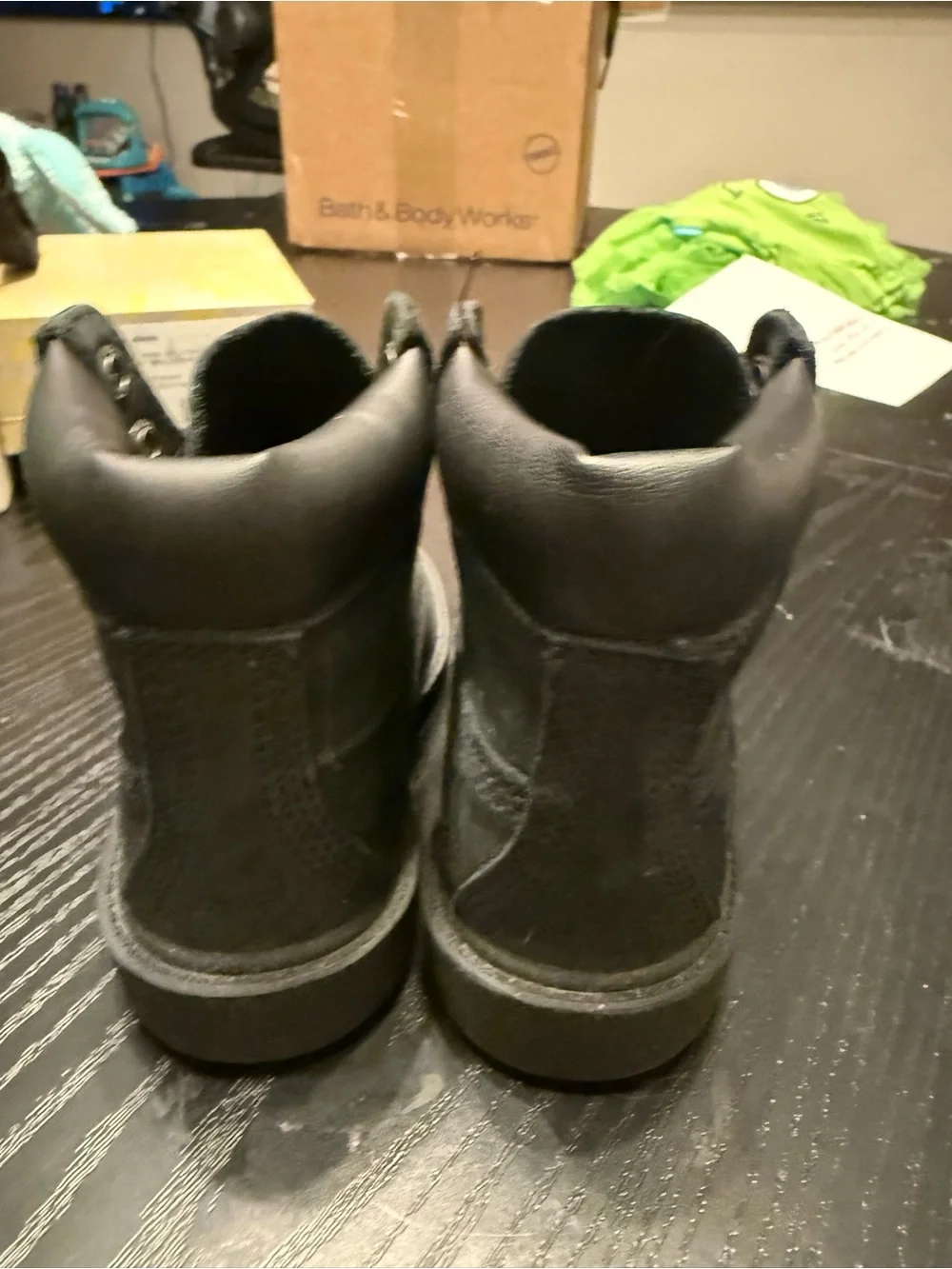Timberland Kids Black Lace-Up Ankle Boots